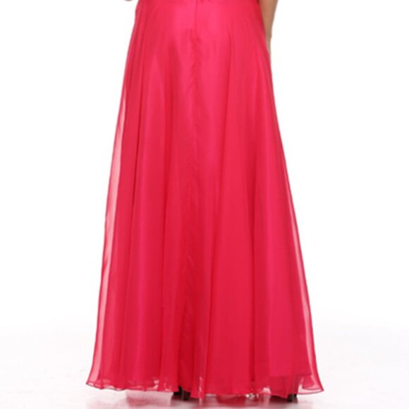 New Strapless A-Line Rhinestones Embellished Prom Gown w/ Sweetheart Neck JT 543 - Picture 8 of 8